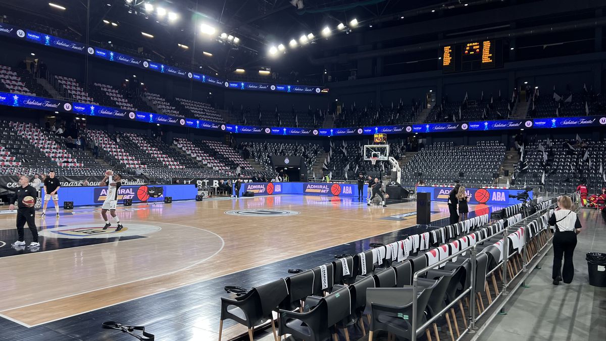 Într-o atmosferă europeană creată de 10.000 de fani, U-BT Cluj-Napoca a pierdut testul cu galonata Partizan Belgrad