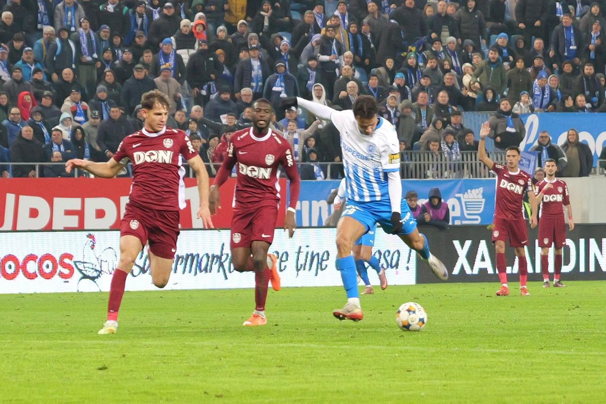 Cadou de la olteni! Universitatea Craiova s-a jucat cu ocaziile, iar CFR Cluj, cu Hindrich impresionant, obține un punct nesperat