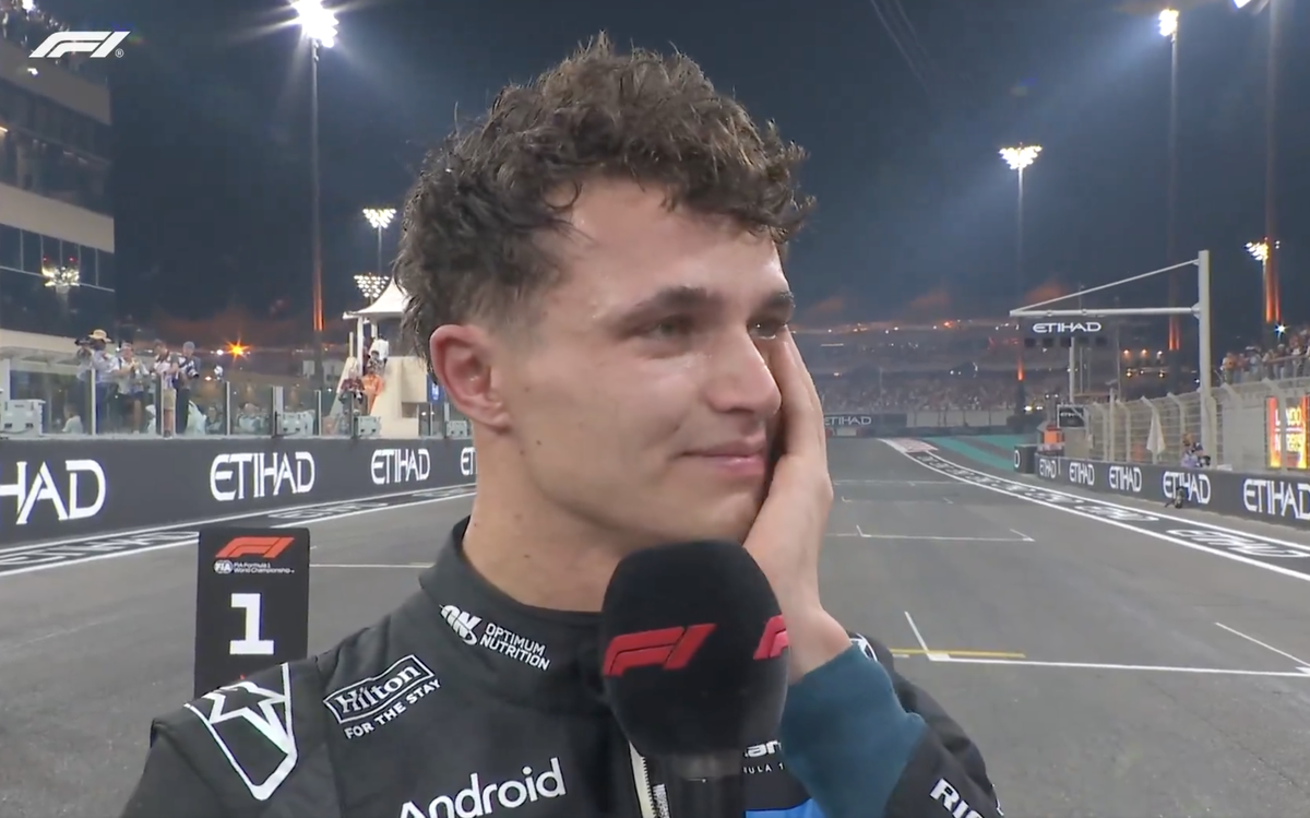 Lando Norris, interviu în lacrimi după ce a ieșit campion mondial: „E de necrezut! Max și Oscar, vreau să vă spun asta”