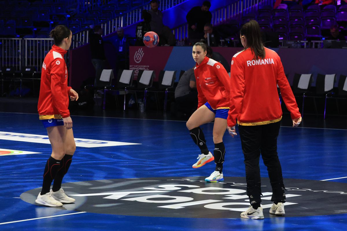 Momente de la încălzire înaintea meciului România - Elveţia