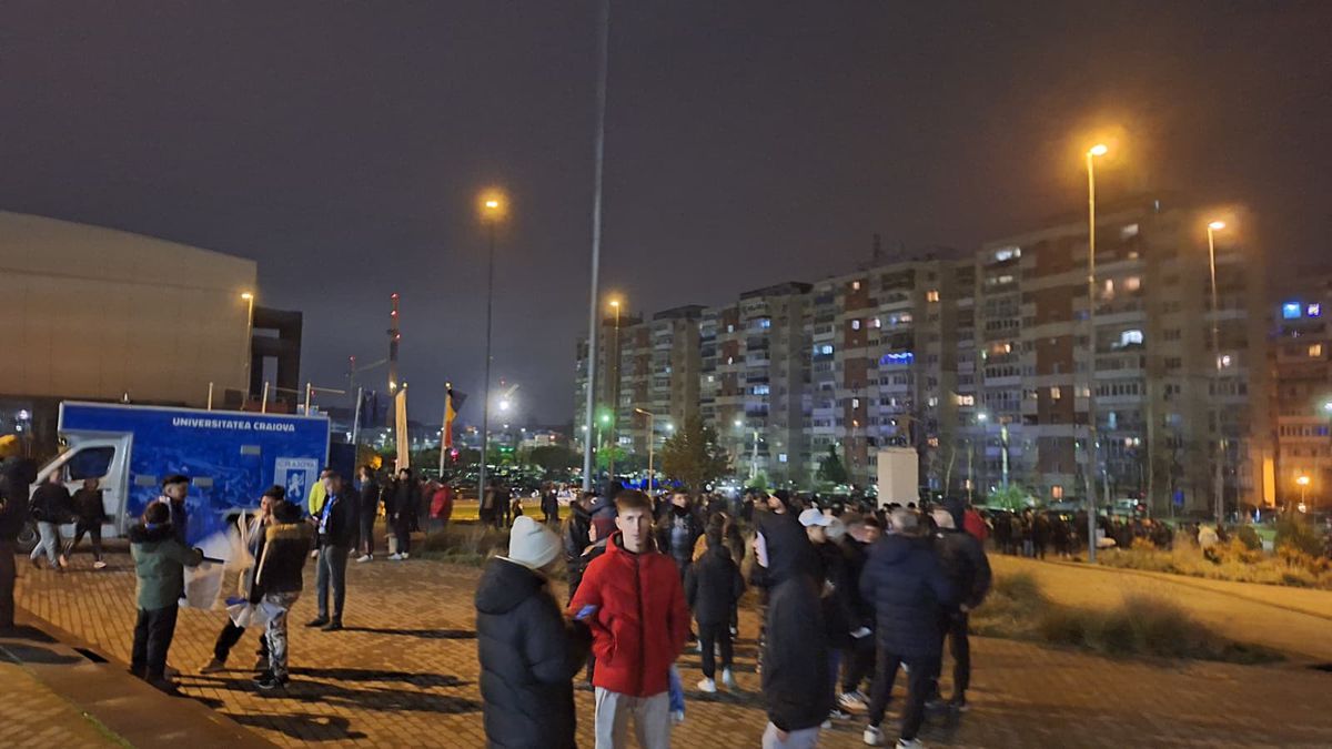 Imagini înainte de Universitatea Craiova - CFR Cluj