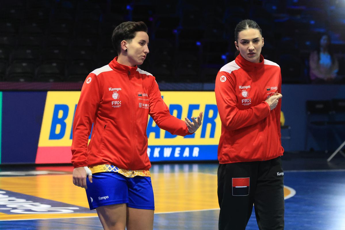 Momente de la încălzire înaintea meciului România - Elveţia