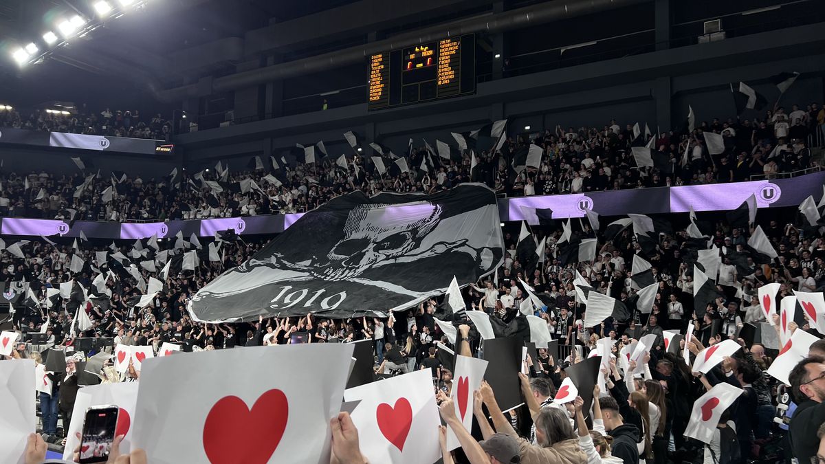Într-o atmosferă europeană creată de 10.000 de fani, U-BT Cluj-Napoca a pierdut testul cu galonata Partizan Belgrad