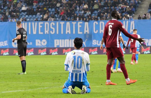 Cadou de la olteni! Universitatea Craiova s-a jucat cu ocaziile, iar CFR Cluj, cu Hindrich impresionant, obține un punct nesperat