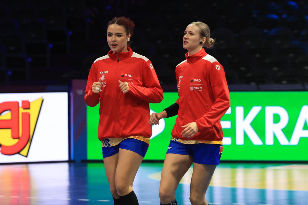 Momente de la încălzire înaintea meciului România - Elveţia