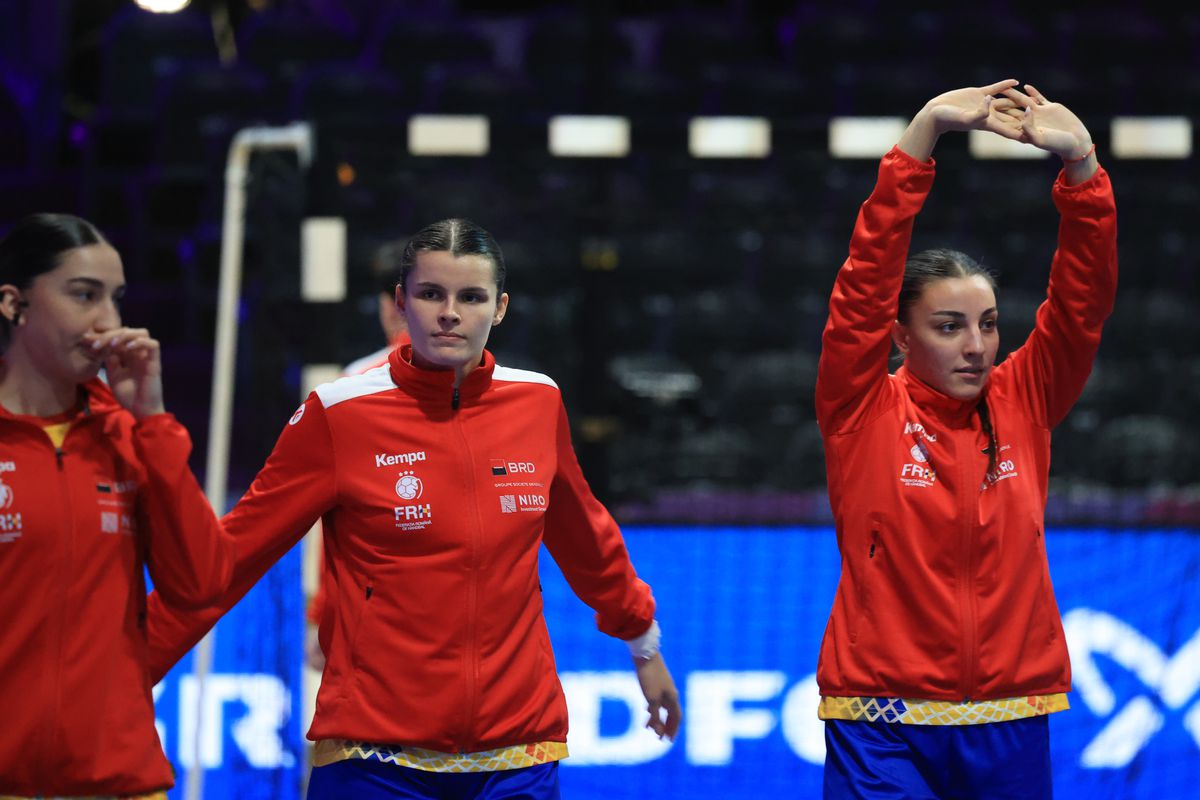 Momente de la încălzire înaintea meciului România - Elveţia