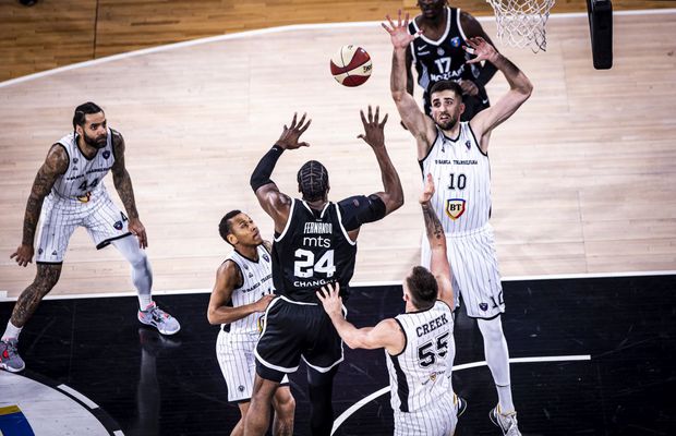 Într-o atmosferă europeană creată de 10.000 de fani, U-BT Cluj-Napoca a pierdut testul cu galonata Partizan Belgrad