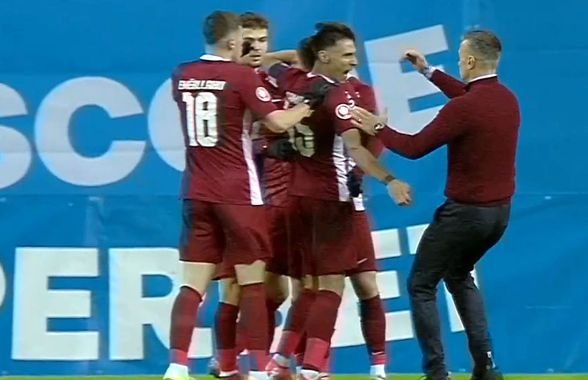 Daniel Pancu, explozie de bucurie la primul gol înscris de Louis Munteanu după două luni: a „țâșnit” pe gazon! Reacție curioasă a nouarului