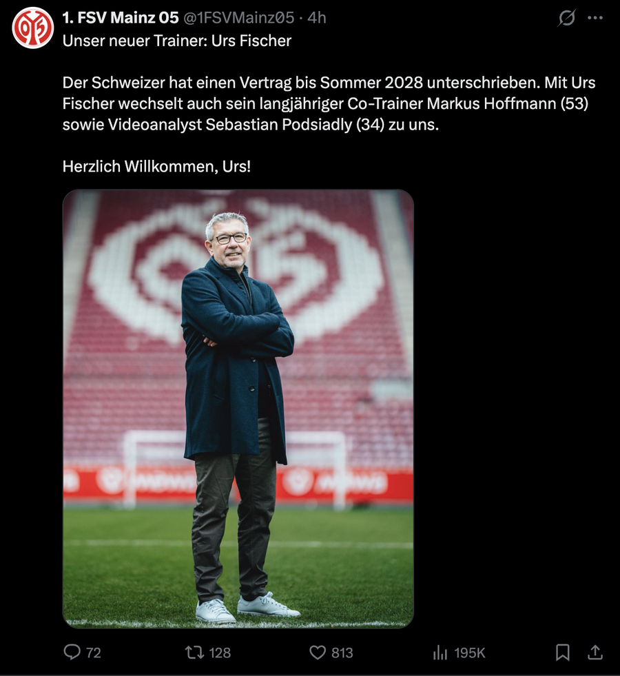 Anunțul făcut de cei de la Mainz, pe pagina oficială de X Fosta adversară a Universității Craiova are un nou antrenor » Un nume important a fost instalat pe banca tehnică!