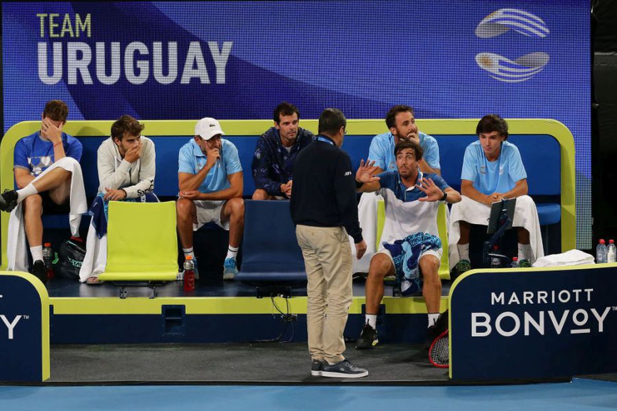 VIDEO+FOTO Nicio zi fără scandal la ATP Cup » Cuevas și-a ieșit din minți: „Du-te dracu', prostule! Cheamă poliția, cheamă Baywatch-ul din Australia”