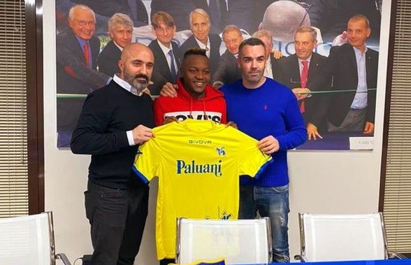 Hervin Ongenda, ex-Botoșani, prezentat la Chievo: „Aterizase un pic pierdut în Carpați”