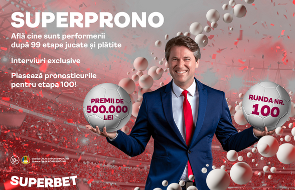 Ei sunt jucătorii cu cele mai multe puncte la SuperProno. Află ce pronosticuri au pentru runda 100