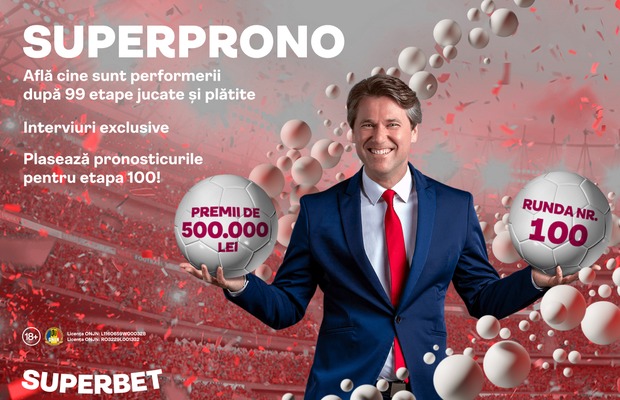 Ei sunt jucătorii cu cele mai multe puncte la SuperProno. Află ce pronosticuri au pentru runda 100