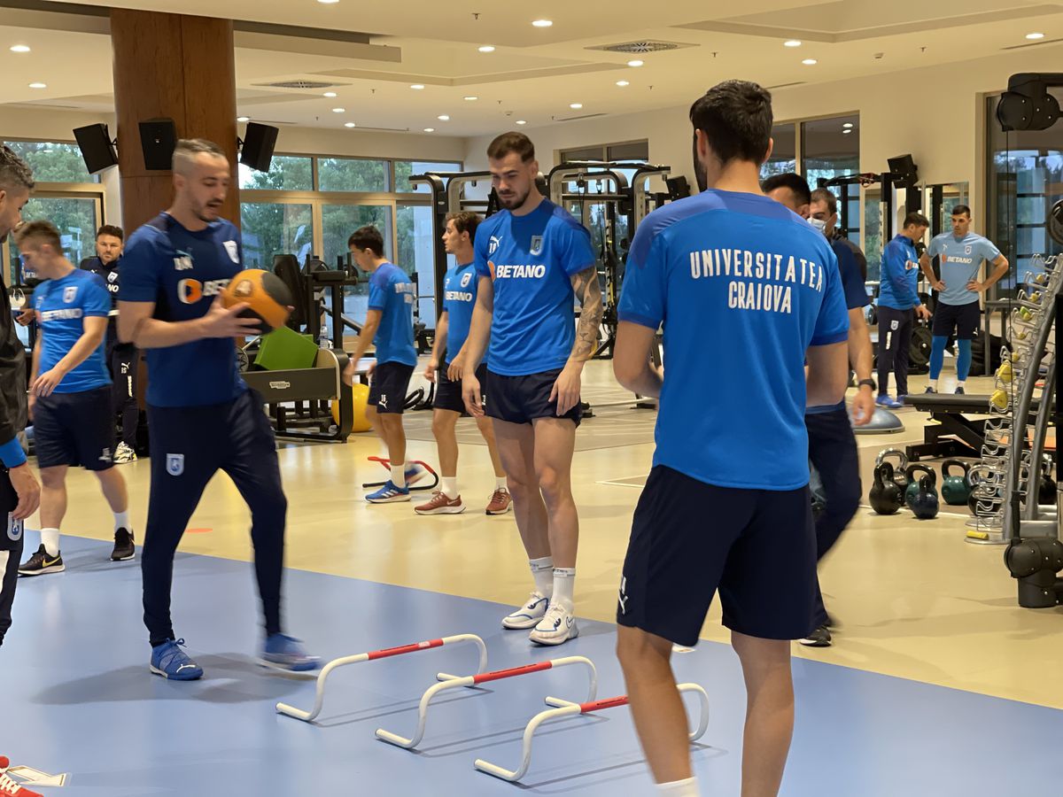 CSU Craiova, antrenament în sala de forță / Vlad Nedelea @Antalya