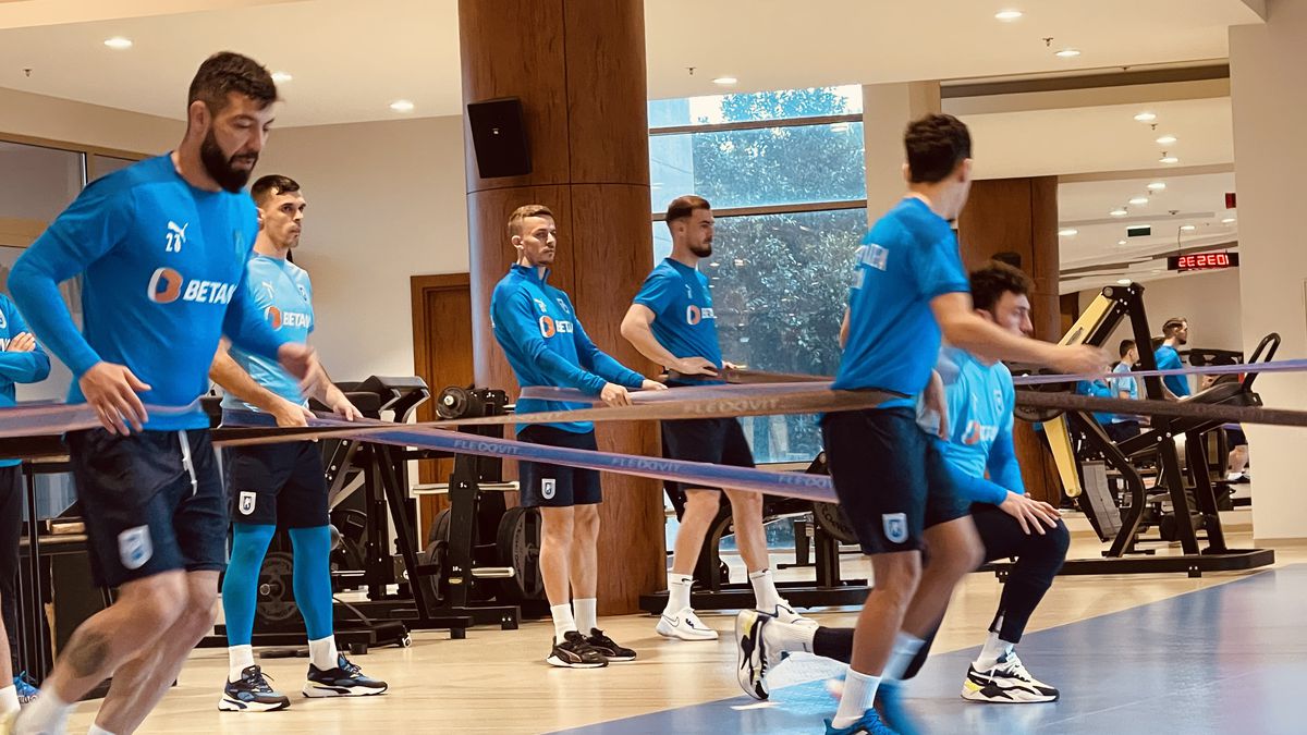 CSU Craiova, antrenament în sala de forță / Vlad Nedelea @Antalya