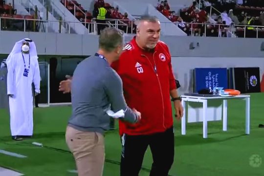 Cosmin Olăroiu, alături de Rebrov, antrenorul adversarei