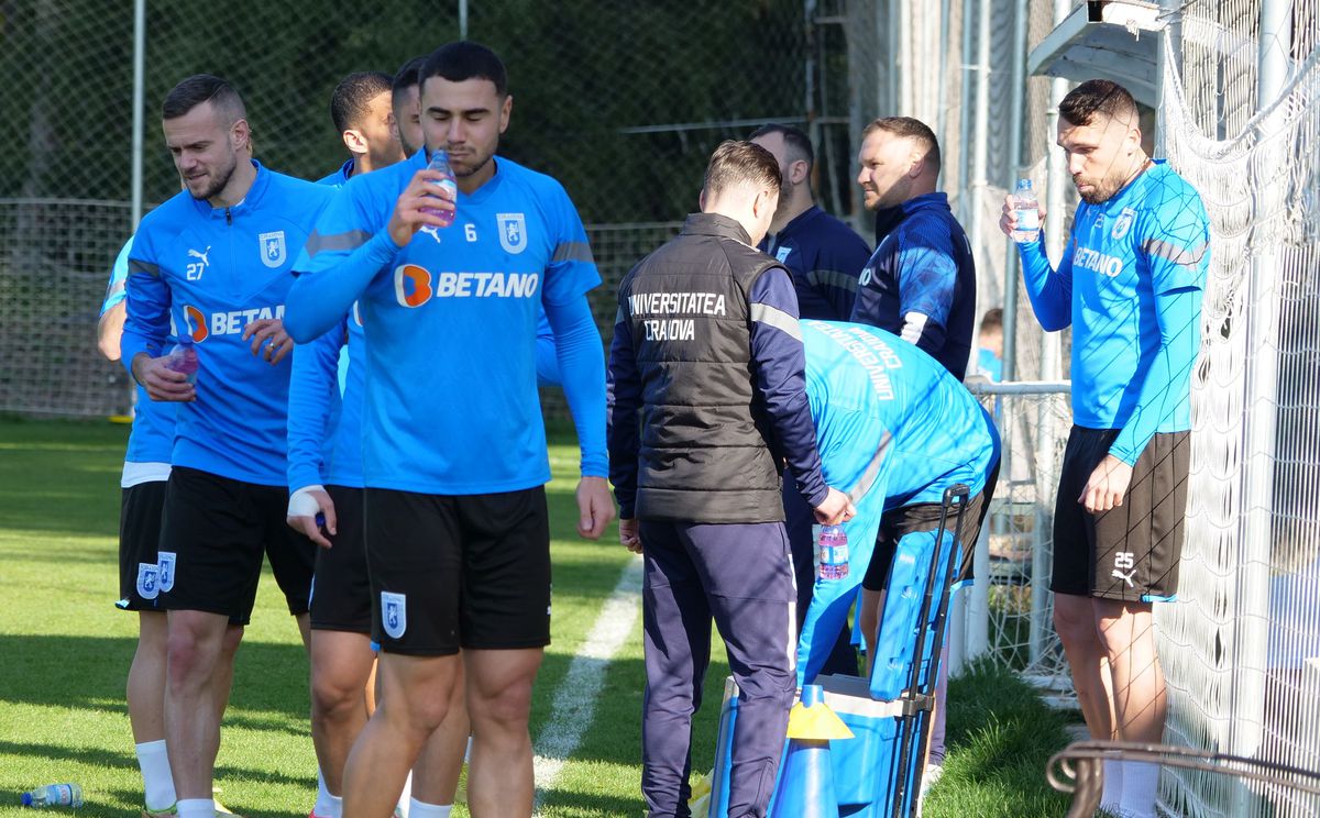 Jucătorii de la Universitatea Craiova trag tare » Cum arată antrenamentele lui Neagoe + Ce jucător va lipsi 2 luni