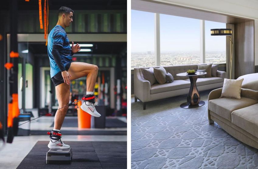 Cristiano Ronaldo (37 de ani) plătește o chirie lunară de peste 280.000 de euro pentru actualul stabiliment din Riad. Familia portughezului ocupă două etaje din acel mai luxos hotel al capitalei Arabiei Saudite.