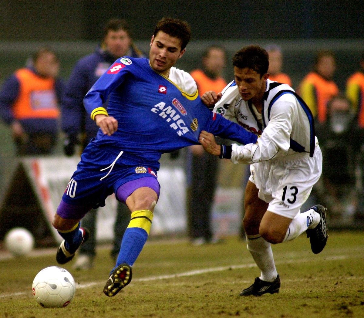 Adrian Mutu și Cristi Chivu