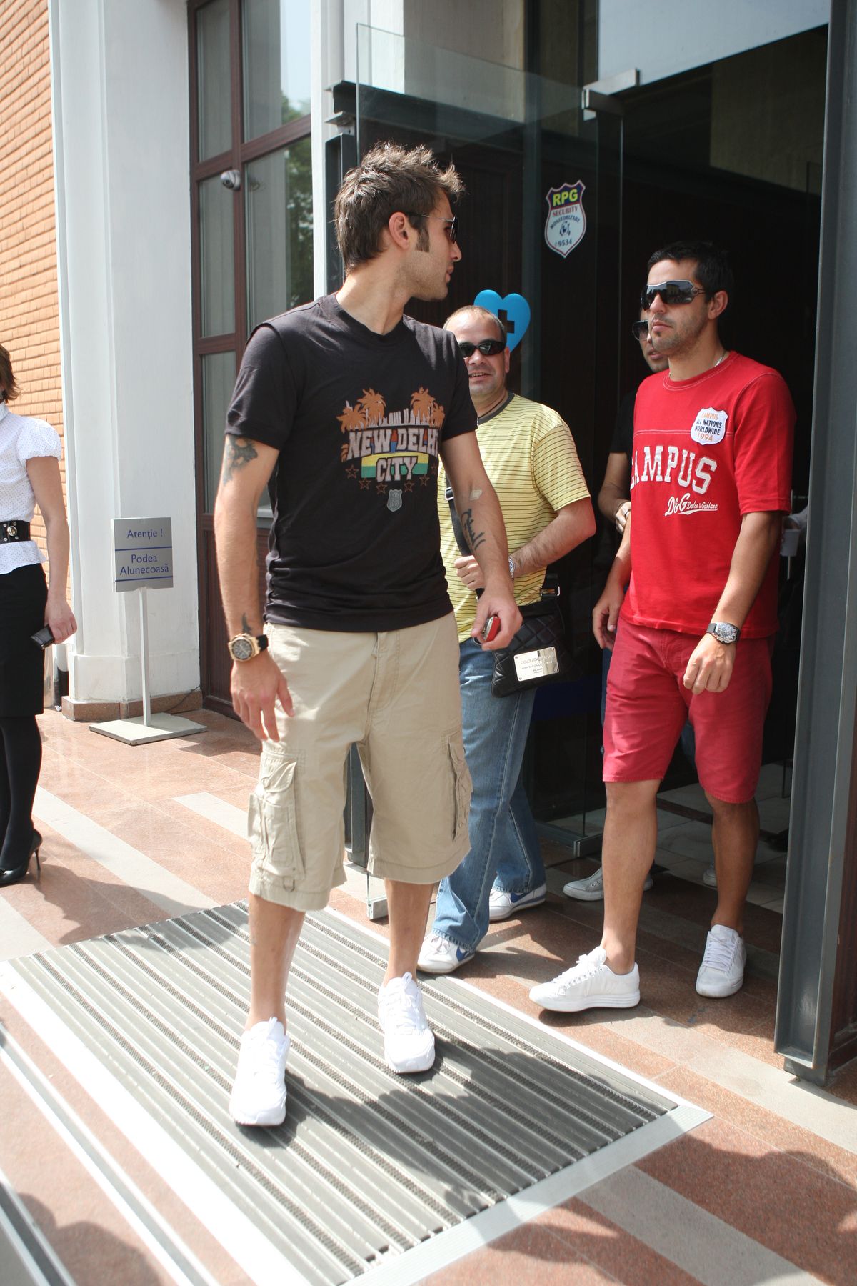 Adrian Mutu și Cristi Chivu