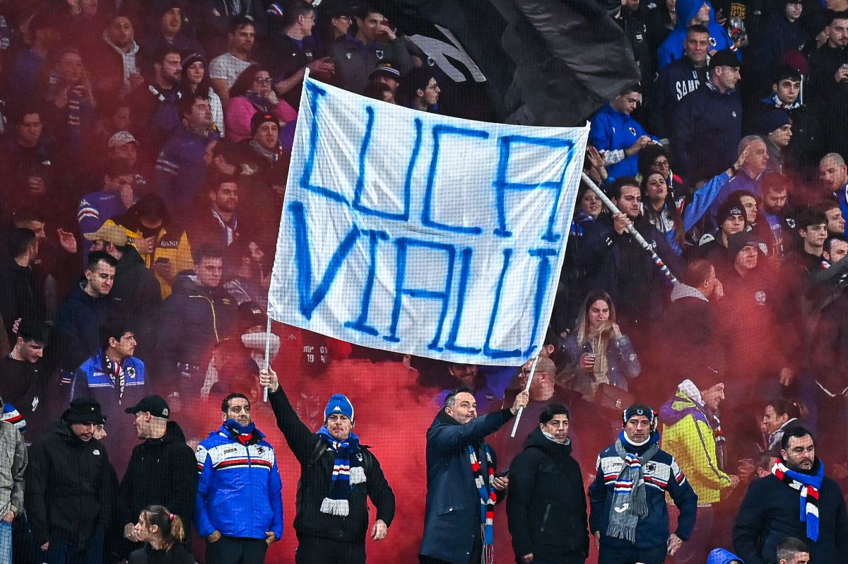 Imagini emoționante la Sampdoria - Napoli » Un ultim omagiu pentru Gianluca Vialli