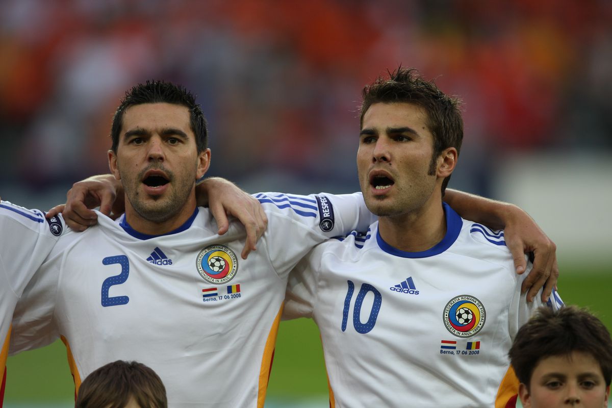 Adrian Mutu și Cristi Chivu