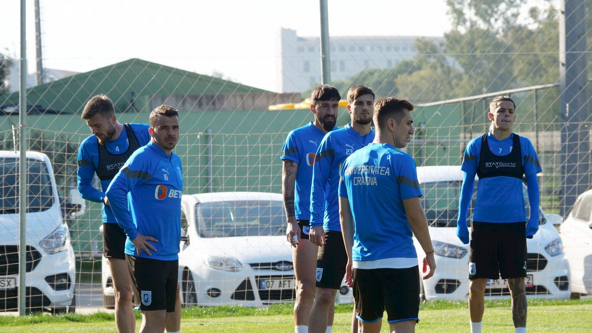 Jucătorii de la Universitatea Craiova trag tare » Cum arată antrenamentele lui Neagoe + Ce jucător va lipsi 2 luni