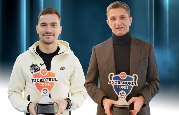 Premianți de Sărbători » Darius Olaru a fost ales „Jucătorul lunii decembrie”, iar Răzvan Lucescu - „Antrenorul lunii decembrie”!
