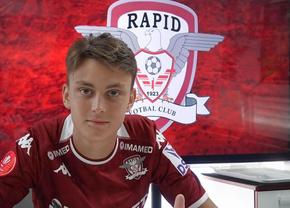 Andrei Șucu a semnat primul contract profesionist cu Rapid: „Un vis pe care l-am avut de când eram copil”