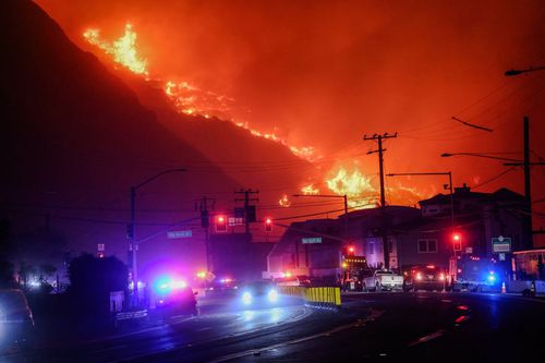 Incendiul din Pacific Palisades, un cartier din Los Angeles/Foto: Imago Images