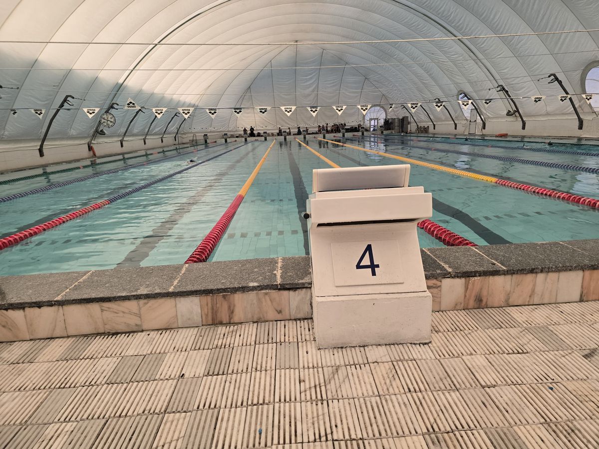 Cortul în care se antrenează David Popovici