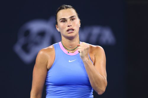 Aryna Sabalenka a câștigat deja un trofeu în 2025, pe cel de la Brisbane FOTO Guliver/GettyImages