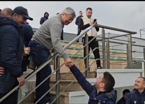 Dialog inedit între Lucescu și Mutu, la primul amical din Antalya al Petrolului: „În sfârșit te-ai apucat de treabă” / „Ai văzut, ai văzut?”