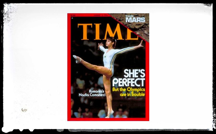Nadia Comăneci pe coperta revistei Time din 2 august 1976 „Părul fetei arde vâlvătăi... Zbor final! Stop!” » GSP publică o serie specială, la 50 de ani de la perfecțiunea olimpică a gimnasticii: „Nadia, 10 la Montreal”