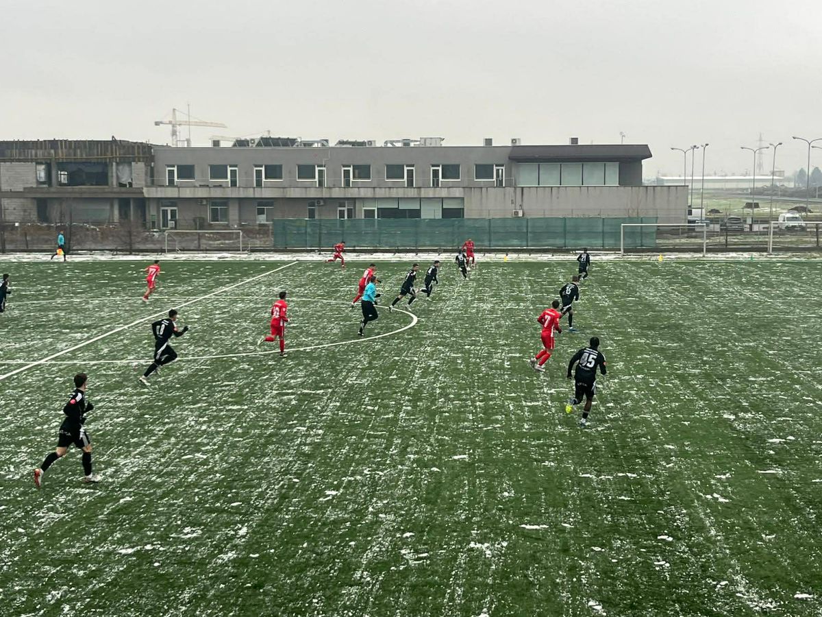 Unirea Slobozia, victorie la scor de tenis, în zăpadă, la primul meci din 2026