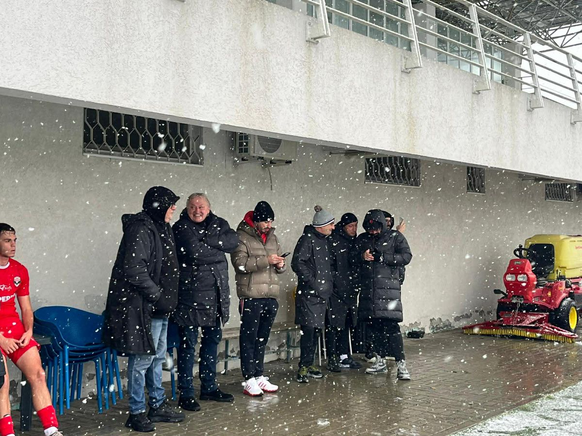 Unirea Slobozia, victorie la scor de tenis, în zăpadă, la primul meci din 2026