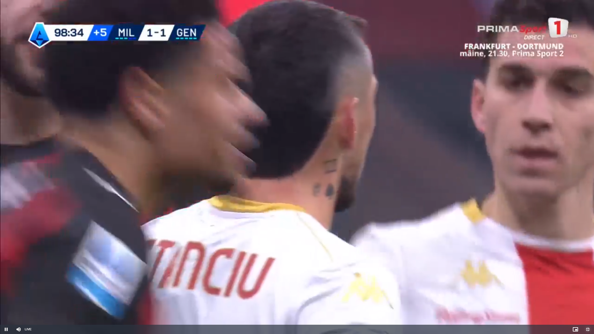 Scene incredibile în AC Milan - Genoa: Nicolae Stanciu a avut victoria în gheată, dar a bătut LAMENTABIL penalty-ul din minutul 90+9!