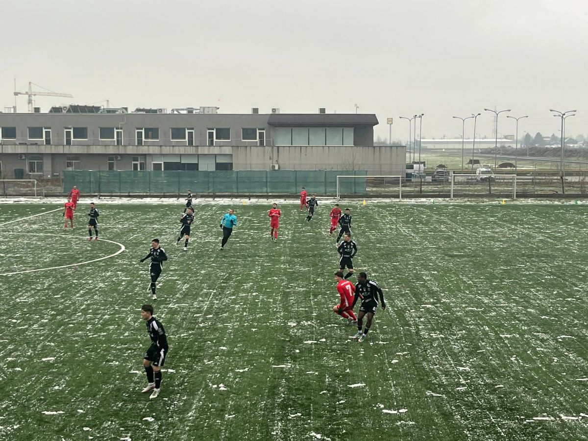 Unirea Slobozia, victorie la scor de tenis, în zăpadă, la primul meci din 2026