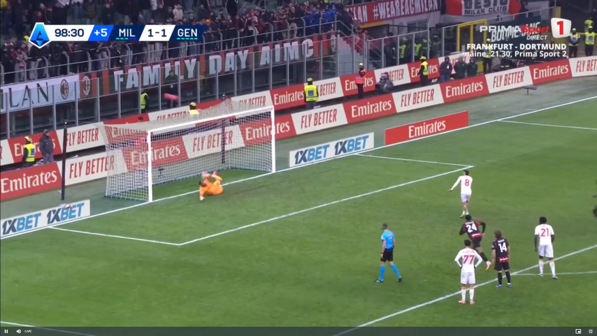 „De neprivit!” » Notele lui Nicolae Stanciu în AC Milan - Genoa, după execuția lamentabilă de la penalty » Ce scriu italienii