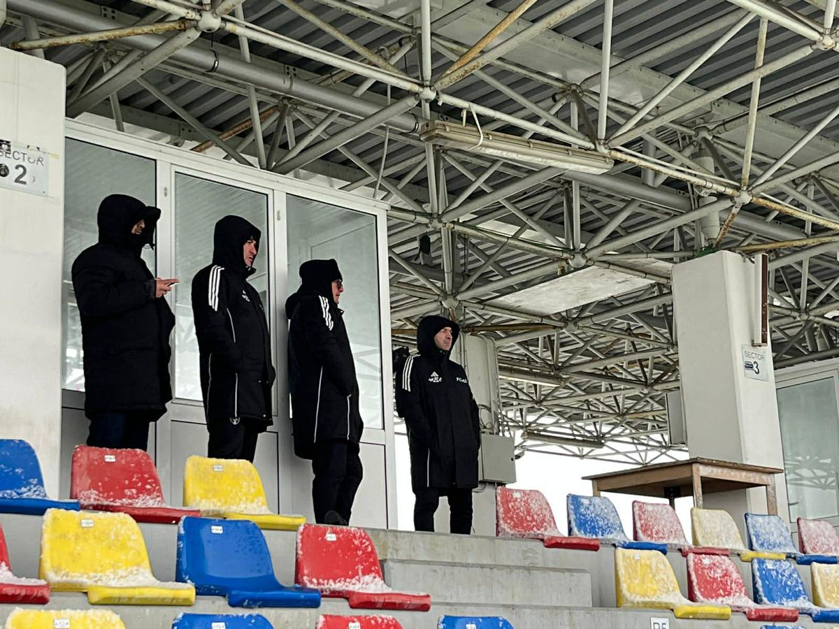 Unirea Slobozia, victorie la scor de tenis, în zăpadă, la primul meci din 2026