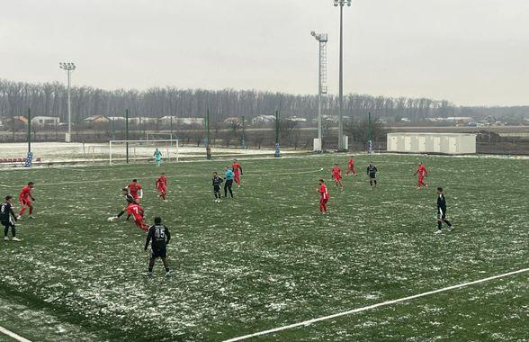 Unirea Slobozia, victorie la scor de tenis, în zăpadă, la primul meci din 2026