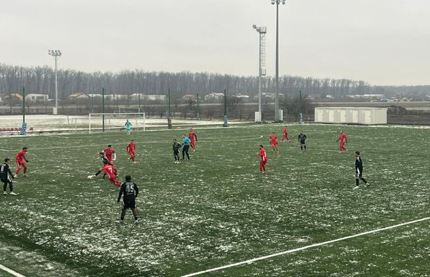 Unirea Slobozia, victorie la scor de tenis, în zăpadă, la primul meci din 2026