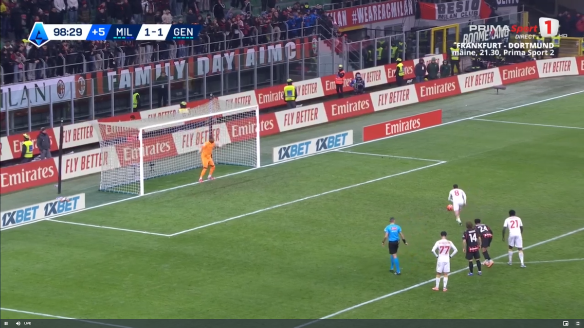 „De neprivit!” » Notele lui Nicolae Stanciu în AC Milan - Genoa, după execuția lamentabilă de la penalty » Ce scriu italienii