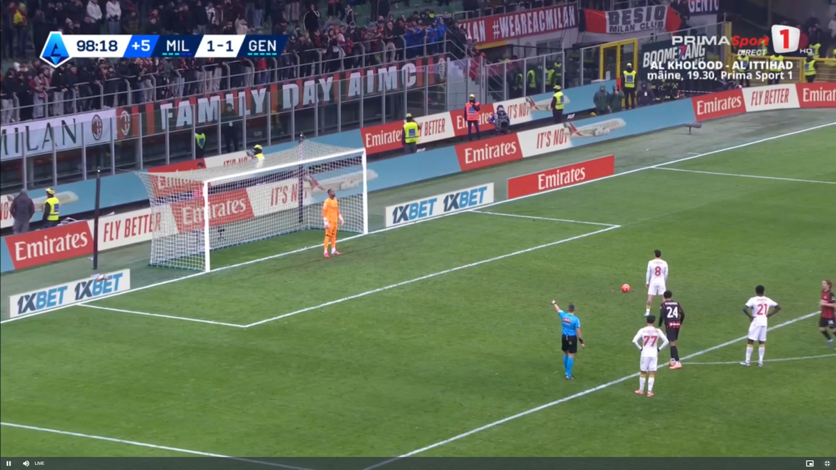 Stanciu a ratat un penalty în Milan - Genoa