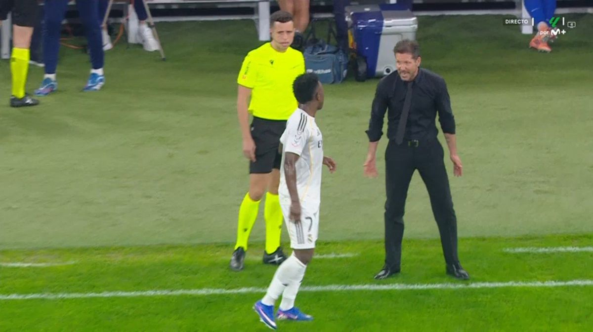 Diego Simeone l-a atacat frontal pe Vinicius, în timpul meciului: „Asta îți va face Florentino, ține minte!”