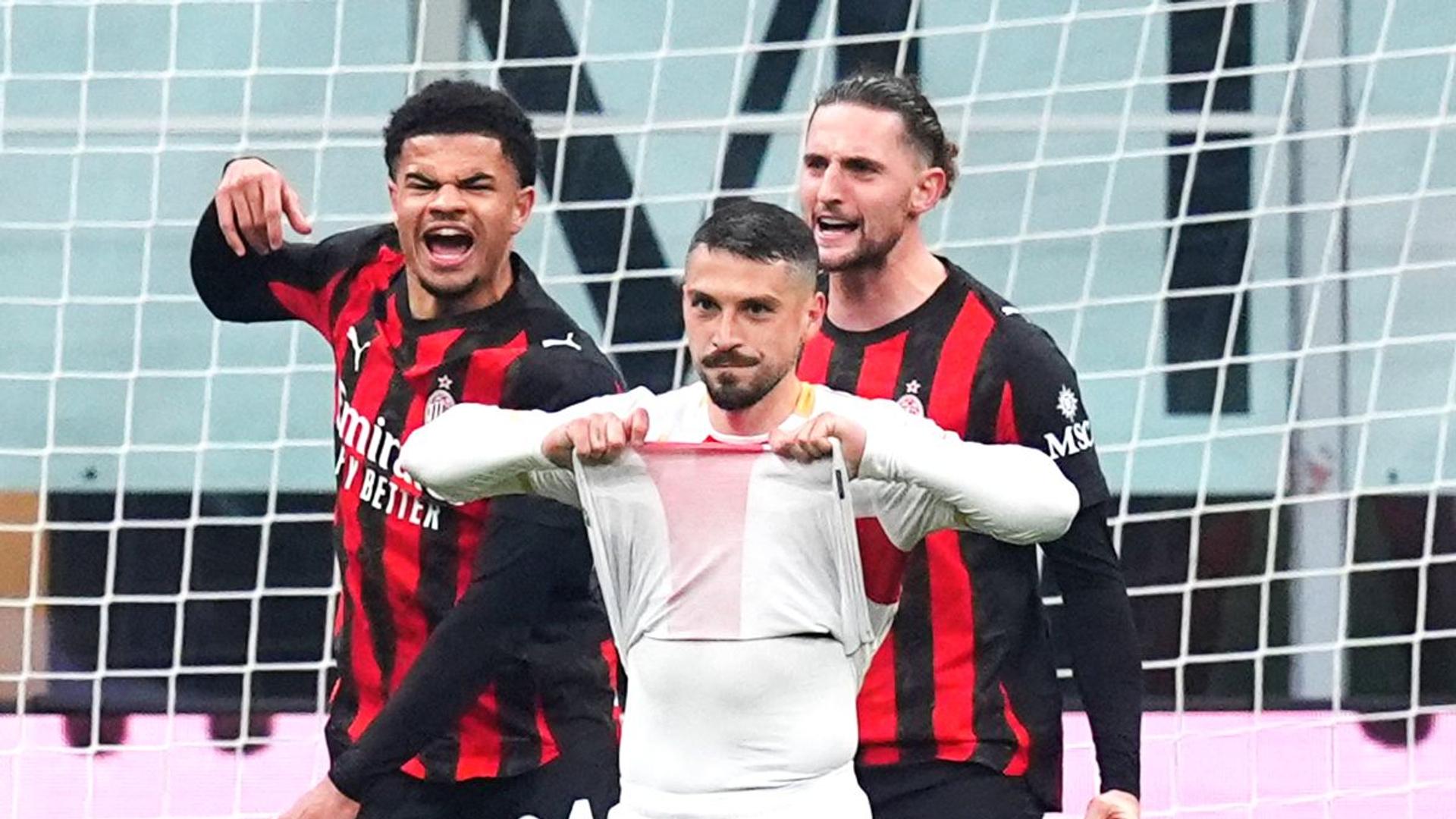 Nicolae Stanciu executând un penalty ratat pentru Genoa în meciul decisiv cu AC Milan, cu portarul advers pregătit să apere. | sursa foto: Gazeta Sporturilor
