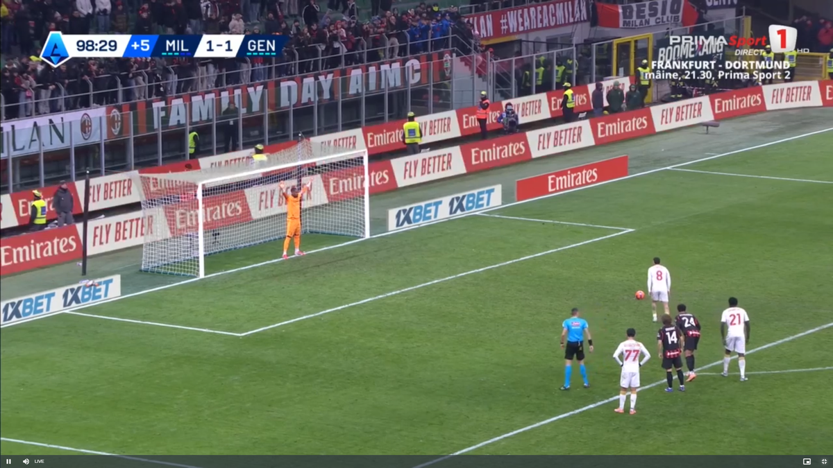 „De neprivit!” » Notele lui Nicolae Stanciu în AC Milan - Genoa, după execuția lamentabilă de la penalty » Ce scriu italienii