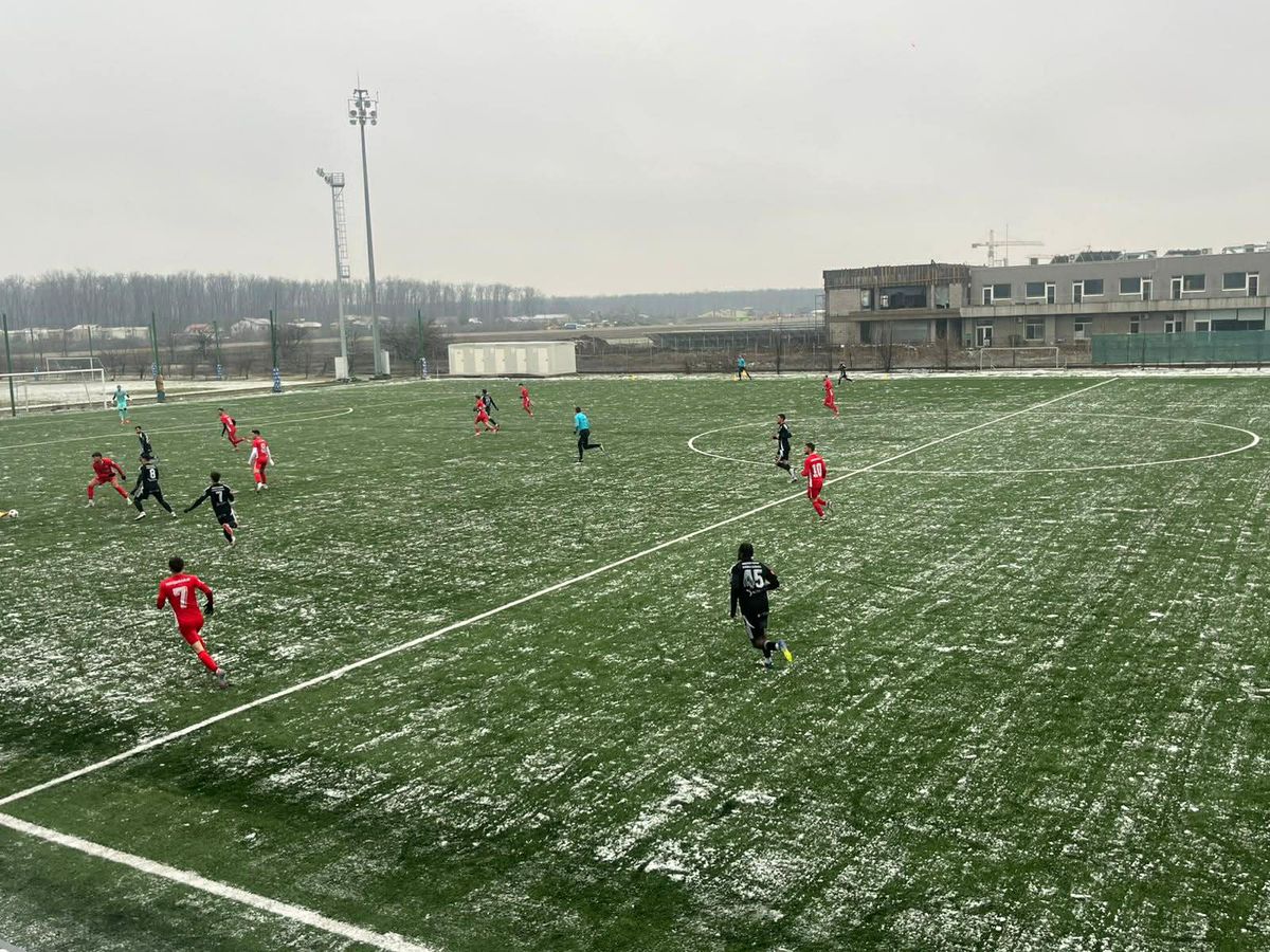 Unirea Slobozia, victorie la scor de tenis, în zăpadă, la primul meci din 2026