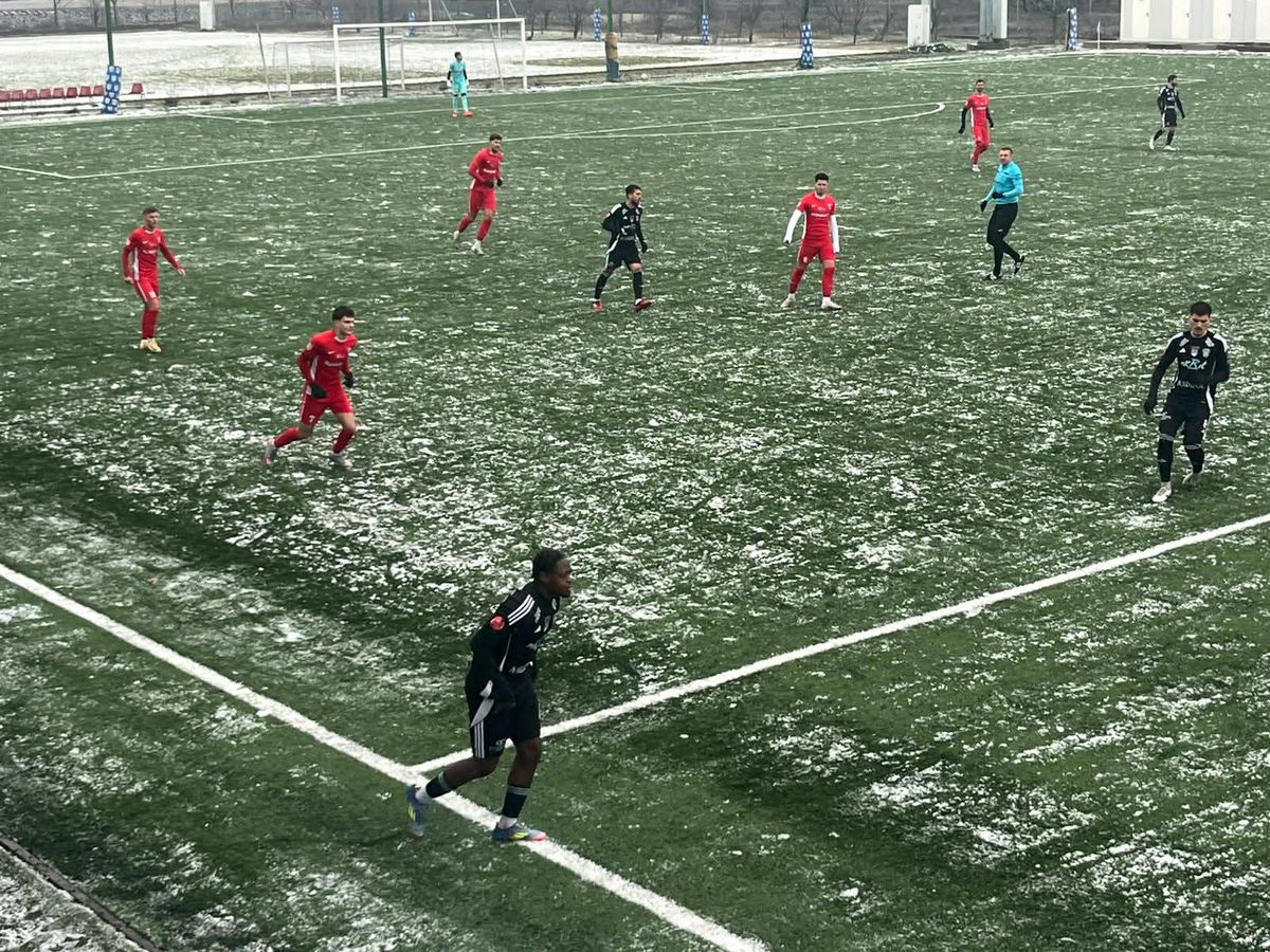 Unirea Slobozia, victorie la scor de tenis, în zăpadă, la primul meci din 2026