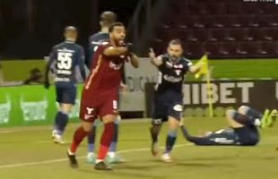 CFR Cluj a cerut penalty în începutul reprizei secunde » Sorin Costreie a lăsat jocul să curgă